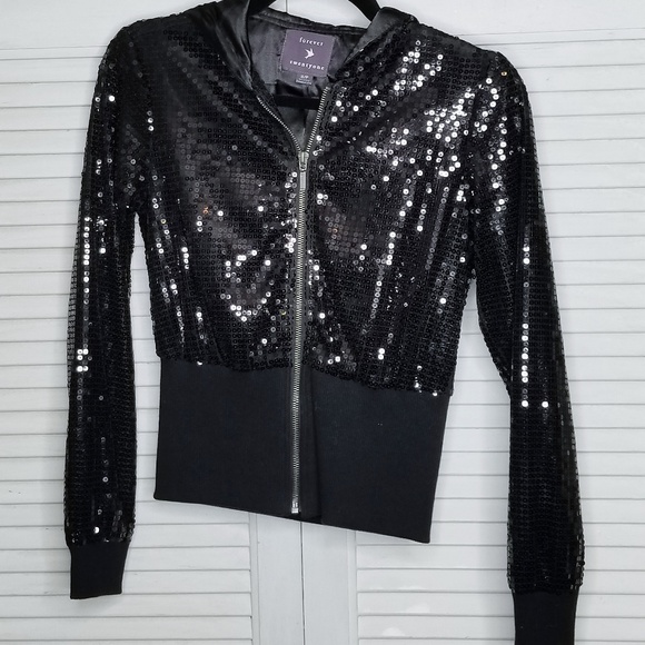 black sequin jacket forever 21